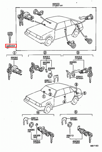 Genuine Celica ST162 ST161 AT160 Corolla CE80 AE86 AE82 AE80 Non Chip Blank Key - Picture 4 of 20
