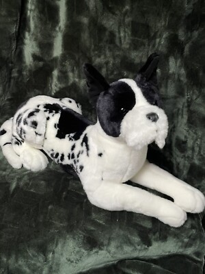 Douglas Cuddle Toys MAJOR GREAT DANE NWT Plush Harlequin Dog Stuffed Animal 