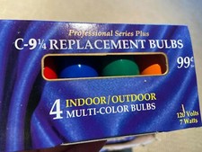C-9 1/4 Replacement Bulbs 4 Pack - Professional Series Plus - Vintage