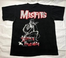 Misfits Band Retro 1999 Legacy of Brutality Punk Rock Band Black Unisex Tshirt