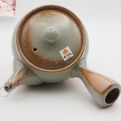 Japanese Teapot Kyusu Tokoname Ash Gray Green Glaze Ceramesh 350ml JapanMade NEW - Picture 8 of 14