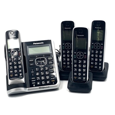 Panasonic KX-TGF670 Bluetooth Phone System Cordless Phones 4 Handsets