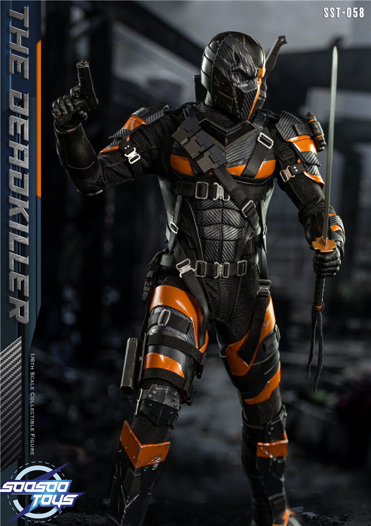 Soosootoys Deathstroke Action Figure Model 1/6 Scale 2 Heads In