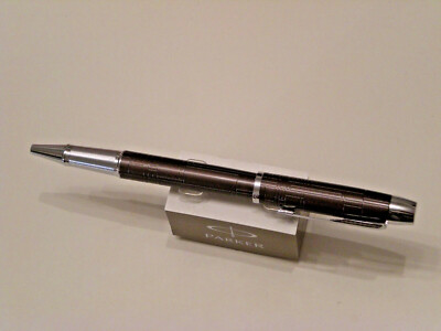 Parker IM Rollerball PREM. Gun Metal Chiselet 