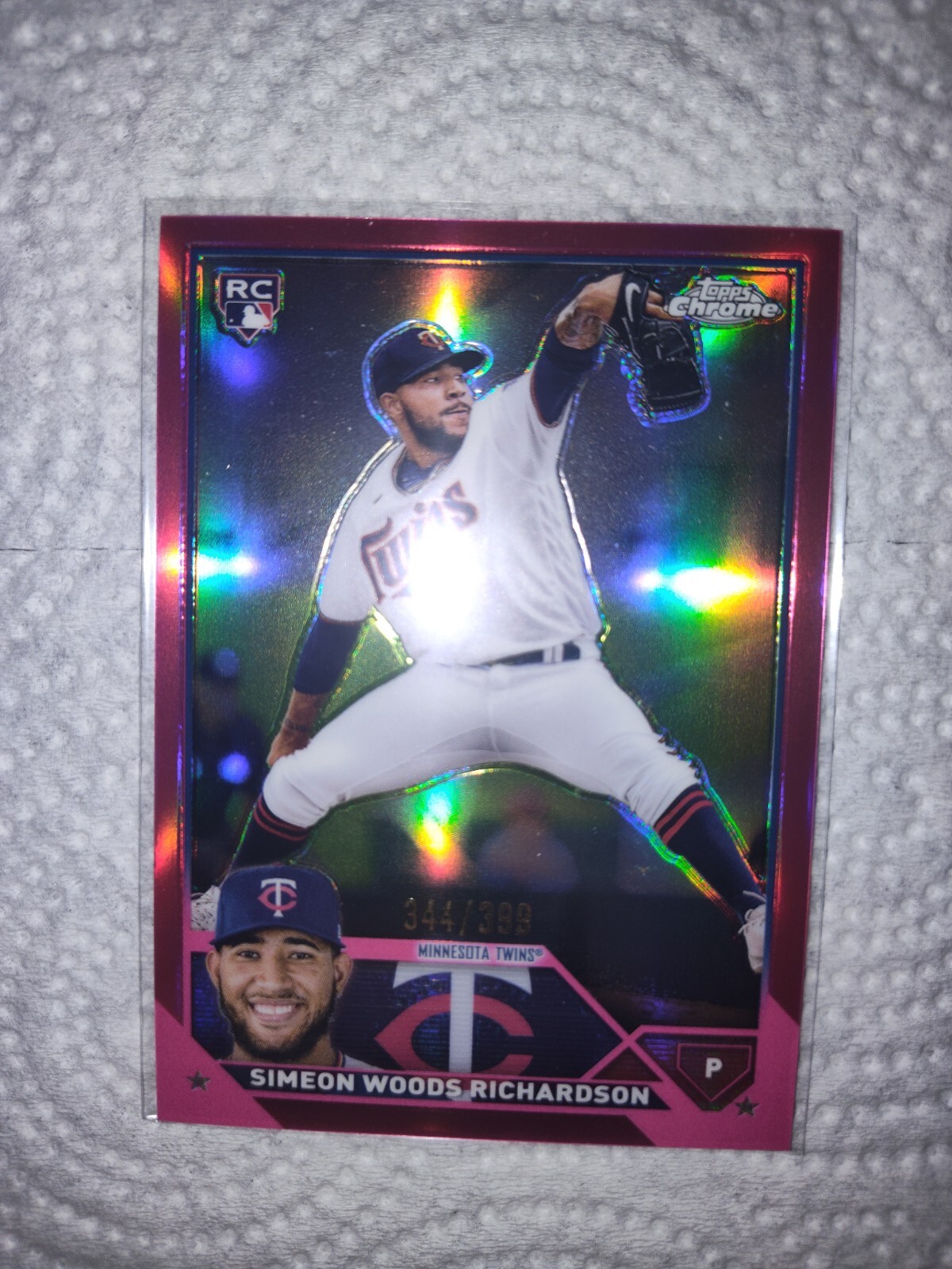 2023 Topps Chrome - Magenta Refractor #173 Simeon Woods Richardson /399 (RC)