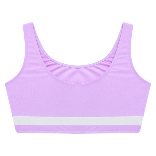 Camiseta deportiva de baile para niñas sujetador deportivo atlético ballet gimnasia ropa deportiva - Imagen 28 de 97
