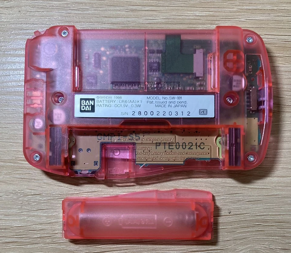 Bandai WonderSwan Skeleton Pink Console Only [H] - Image 2 of 2