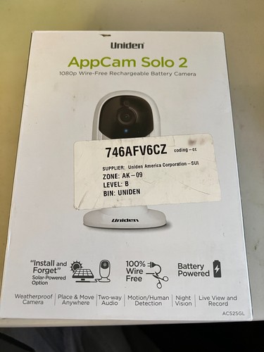 AppCam Solo 2 Uniden Wireless Security Camera - Picture 3 of 5