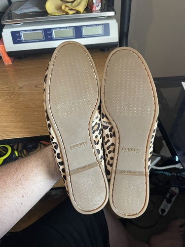 Sperry Top-Sider Bootsschuh Slipper Audrey Leopardenmuster Ponyhaar Halbschuhe, 7M - Bild 9 von 11