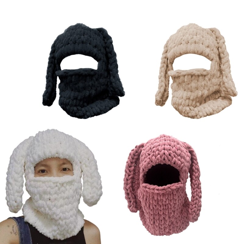 Winter Knitted Cartoon Hat Keep Warm Hat Cold Weather Windproof Hat for
