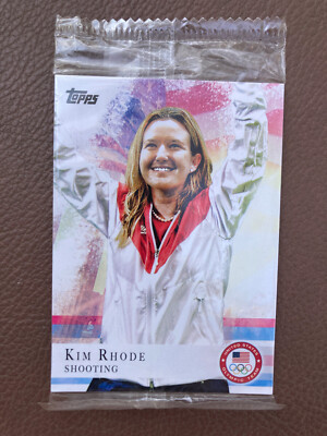 Kim Rhode 2012 Topps U.S. Olympic Team and Hopefuls 2x sealed sets of five card