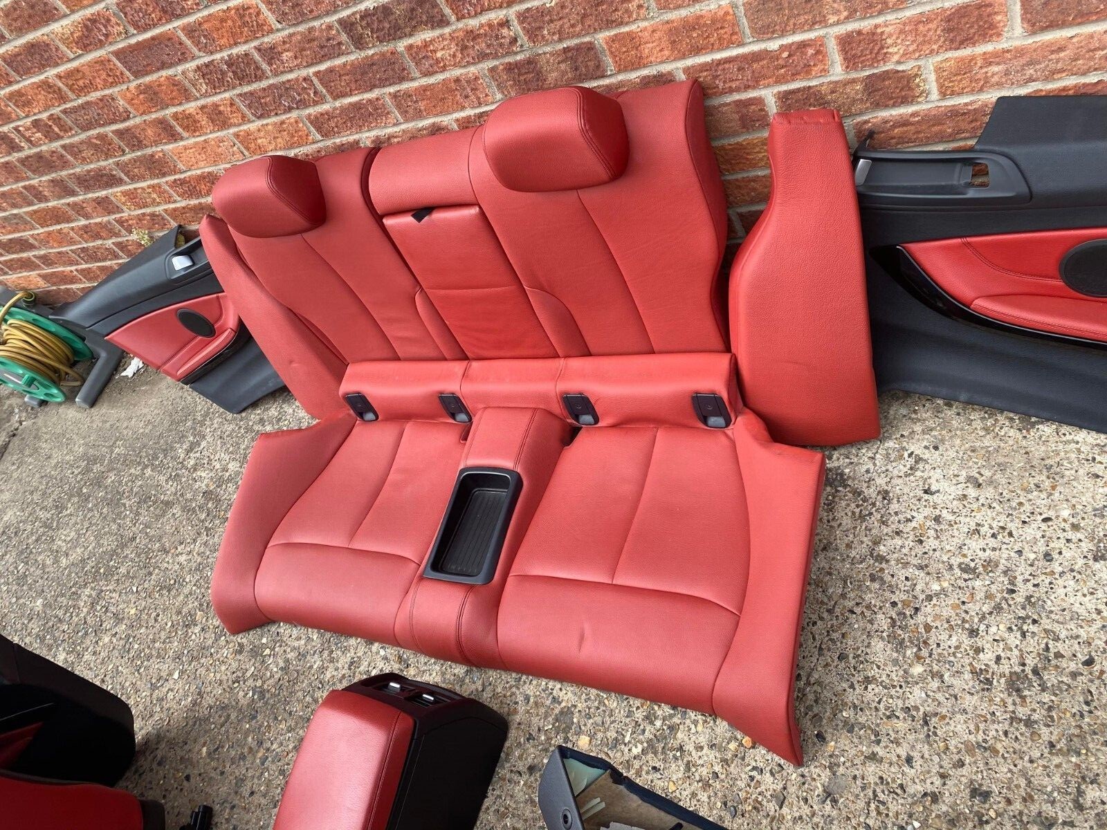 BMW 4 SERIES F32 COUPE COMPLETE M SPORT HEATED RED INTERIOR SEATS SET