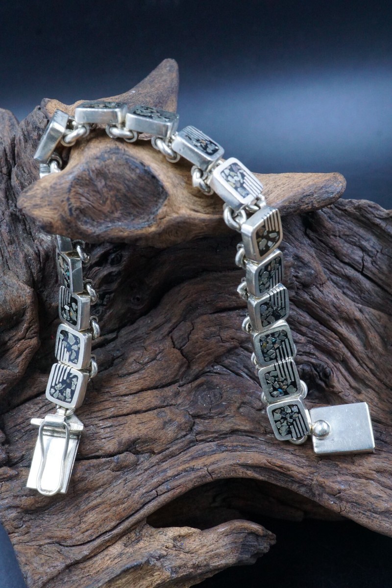 アクセサリー Mexican Taxco Silver Bracelet Taxco Hector Aguilar Aztec Panel Bracelet | Vintage Sterling