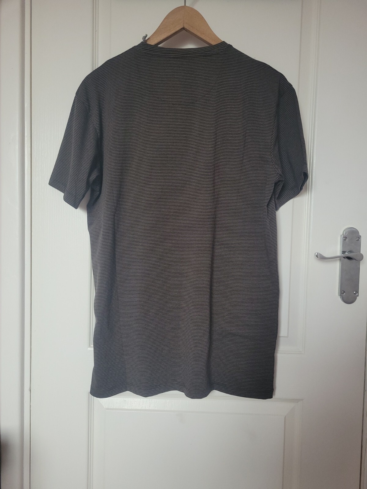 Selezione Grigio Men's Tshirt Y/D stripes pocket  Khaki size S BNWT RRP £84 image 3