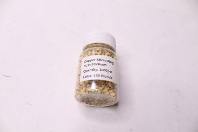Copper Micro Rings (1000-Pk) Copper Micro Rings For Human Hair Extensions #13 Blonde ...