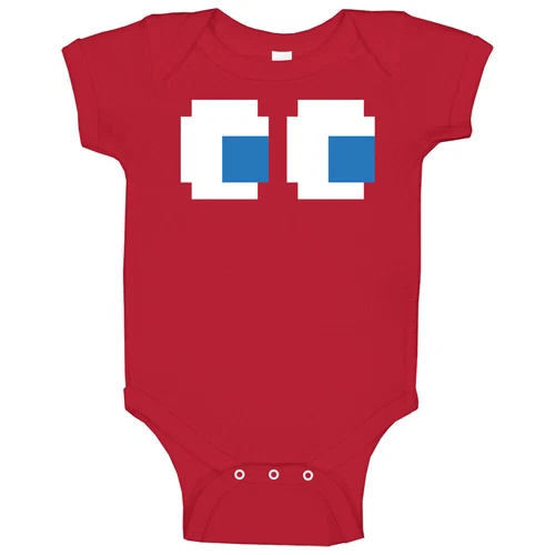 Pac Man Ghost Eyes Baby One Piece
