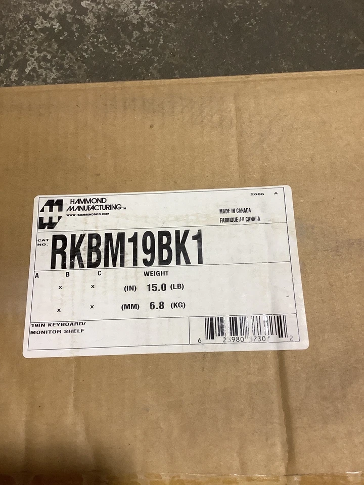 Hammond Manufacturing Railmount 19” Shelf Rack - Image 2 of 4