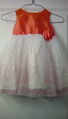 18mo. Marmellata Baby Girls Sparkly Dress Tulle Overlay Easter Wedding Tutu