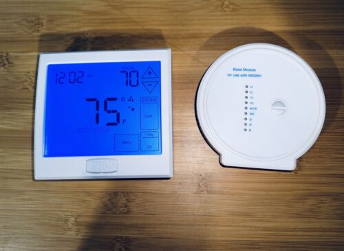 PRO1 Thermostat A/C Heat Control Touchscreen IAQ 955WH + Base Module 2 PC $389 - Picture 2 of 11