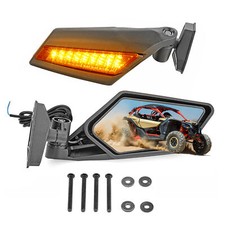 Weisen Led Turn Signal Racing Side Mirrors For Can-am Maverick X3 Max 2017-2026