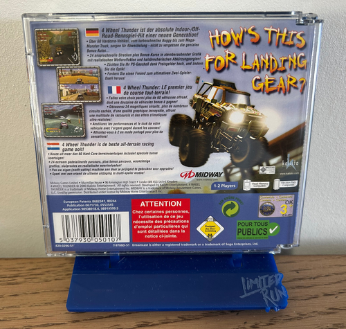 4 WHEEL THUNDER -  DREAMCAST - PAL - Complet - Photo 2/6