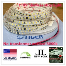 Ultrathin 110V LED Strip light.No Powersupply Needed!Easy Fix! Waterproof!