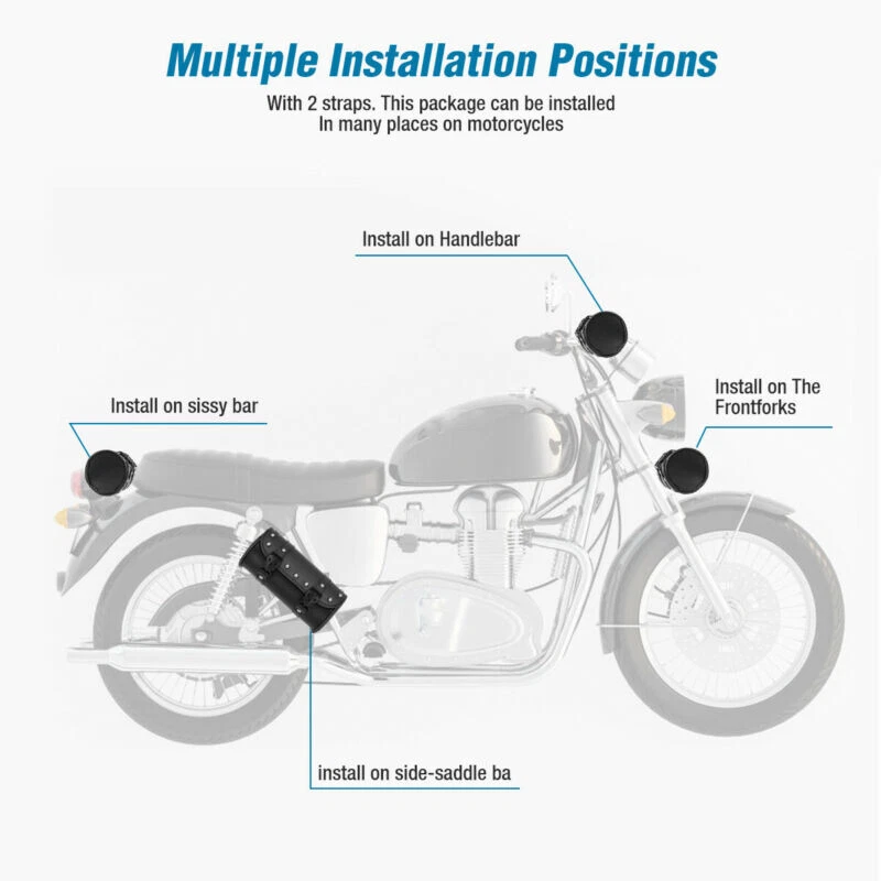 Bolsa de herramientas de motocicleta SaddleBag para Honda Shadow Phantom 750 Spirit 750 RS 750 Foto 4 de 4