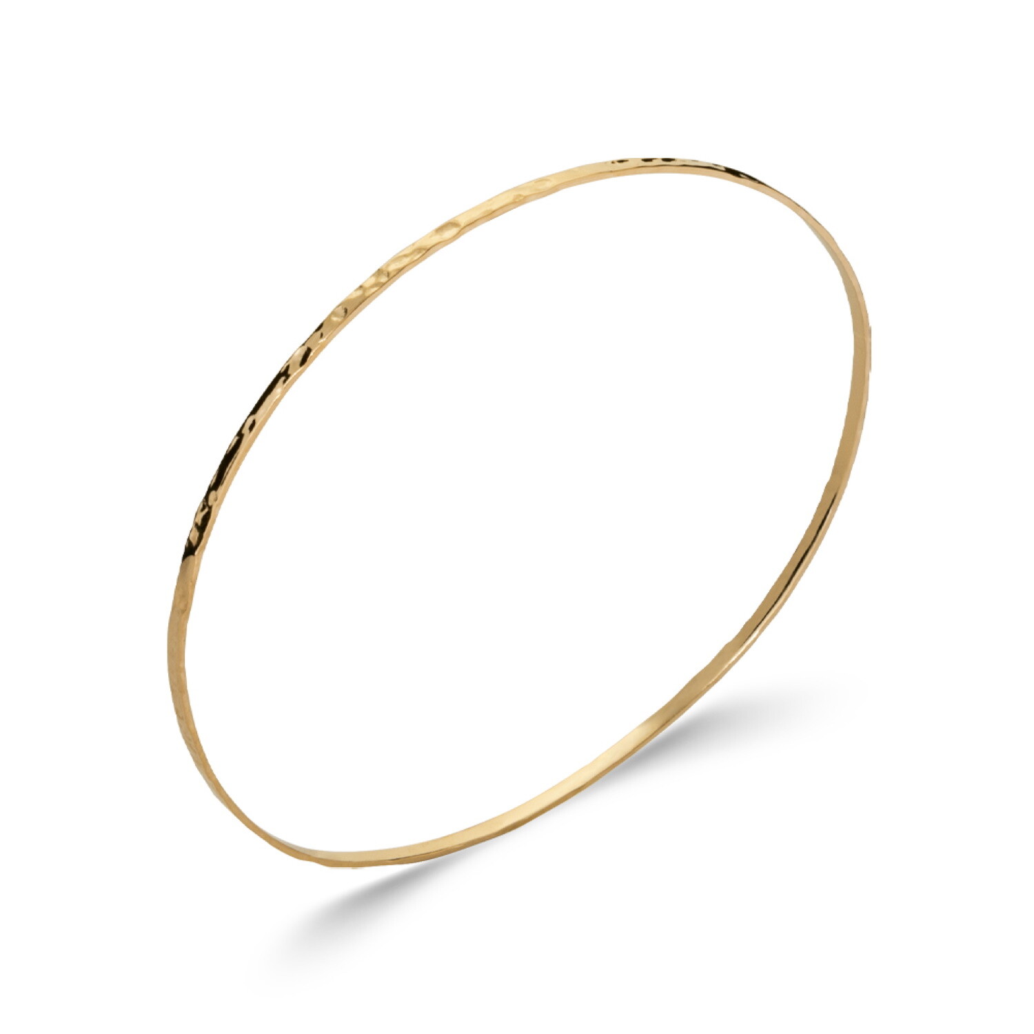 Bracelet jonc martelé plaqué or jaune 62 mm le bijou idéal du quotidien au bureau