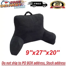 Plush Backrest Pillow Bed Cushion Support Reading Back Rest Arms Chair Lounger