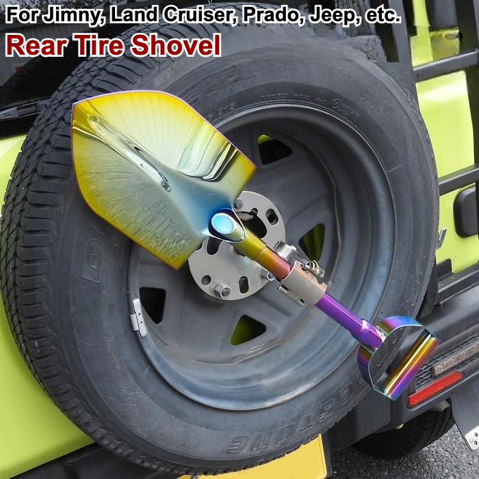 Shovel　ジムニータイヤ Rear Back Spare Tire Wheel Shovel for Suzuki Jimny JA71 JA11 JA12