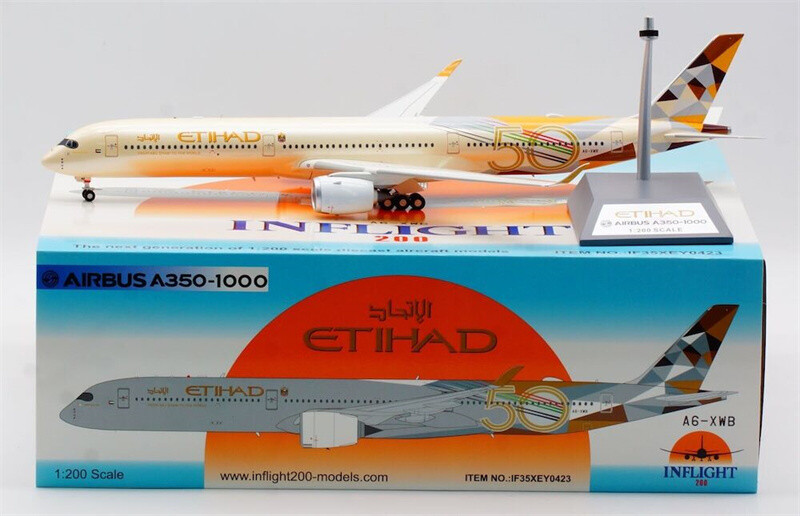 Inflight Etihad Airways for Airbus A350-1000 A6-XWB 1/200