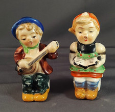 Vintage Hummel Singing Boy/Girl "Dashing Duo" Salt  Pepper Shakers - Japan