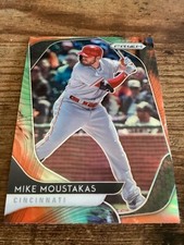 Mike Moustakas 2020 Panini Prizm Cosmic Haze Parallel MLB Baseball Card #23 Reds