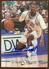 Erwin Claggett St. Louis Basketball Classic Autograph Rookie Card Auto 1995 NBA. rookie card picture