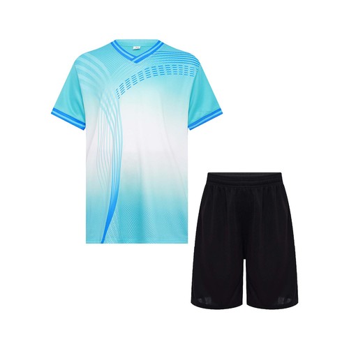 Boys Football Training Outfit Short Sleeve Tops Shorts Quick-Drying Sports Suit - Picture 31 of 59