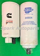Lot of 2 Fuel Filter CARQUEST 86604 FLEETGUARD FS19732 For KENWORTH T300, JCB