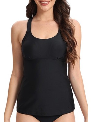 Women's Tankini Top with Built-in Bra Swimwear, Swimsuit, Beach Dress...