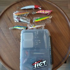 Metal Jig Lure Set with Case, Multi-Color Egi & Hook, Fishing Tackle