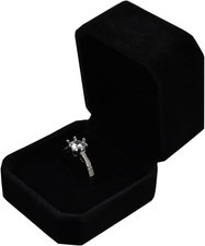 Scatola per anelli in velluto gioielli scatole regalo orecchini custodia 5,5 cm x 5 cm x 4 cm 