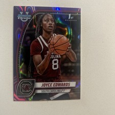 2024-25 Bowman University Chrome - Joyce Edwards #36 Purple Lava Refractor (RC)