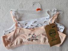 2 brassières rose et blanche neuves 4/5 ans marque Sincère avec coton Bio