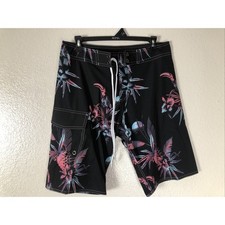 LETSHOLIDAY Men  s Swim Trunks Quick Dry Swimwear Beach Shorts w/ Side Pockets 30