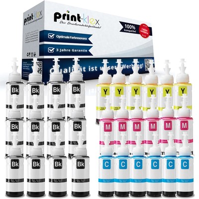 30x Premium Druckerpatronen für Epson EcoTank ET-2500 Farb Set-Easy Print Serie