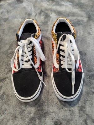 Unisex VANS Old Skool Logo Flame Suede Lace Ups. Get Em' Before Their Gone!!!