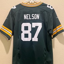 Nike Green Bay Packers Jordy Nelson 87 Youth Jersey Green Size XL 18-20