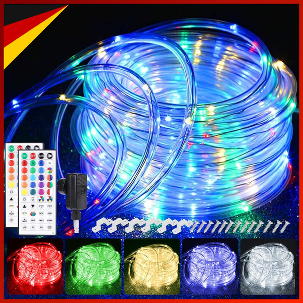 Led Lichterkette 20M 200Er Warmweiß Bunt Dimmbar Mit Fernbedienung FüR AußEn-image