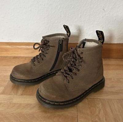 Dr. Martens Serena Boots   Lined   Brown Suede   Size EU 25