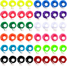 48 Pcs Magic Twisty Worm Wiggly Twisty Fuzzy Worms on a String Magic