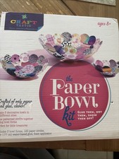 Craft-tastic   Paper Bowl Kit   Craft Kit Makes 3 Different-Sized Decorative Bow
