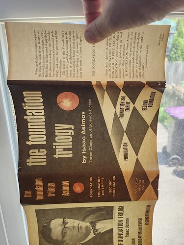 (CB3) The Foundation Trilogy by Isaac Asimov 1951 HCDJ Book Club Edition Misprin - Picture 11 of 17